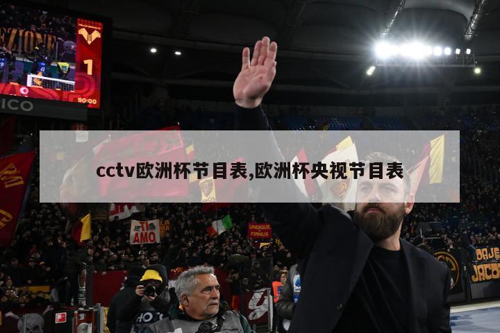 cctv欧洲杯节目表,欧洲杯央视节目表